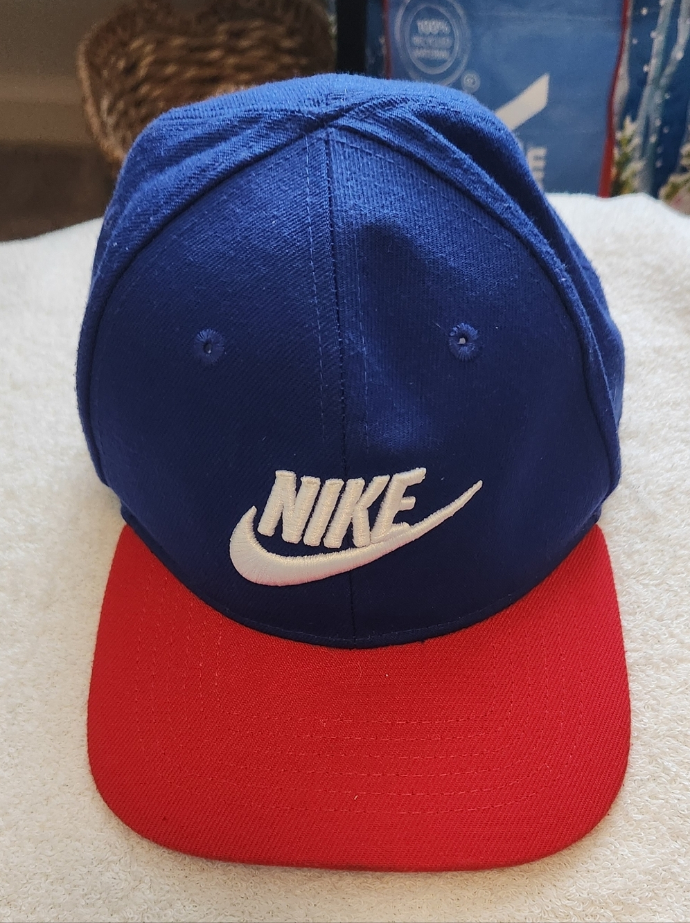 Nike Kids Royal Blue and Red Baseball Cap